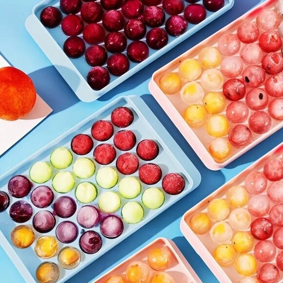 New Multi-grid Random Pink Ice Ball Molds Tray - Picture 4 of 6